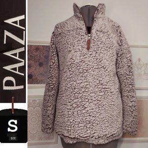 ⭐️5/$30-Sherpa pullover jacket,  small medium,  purple